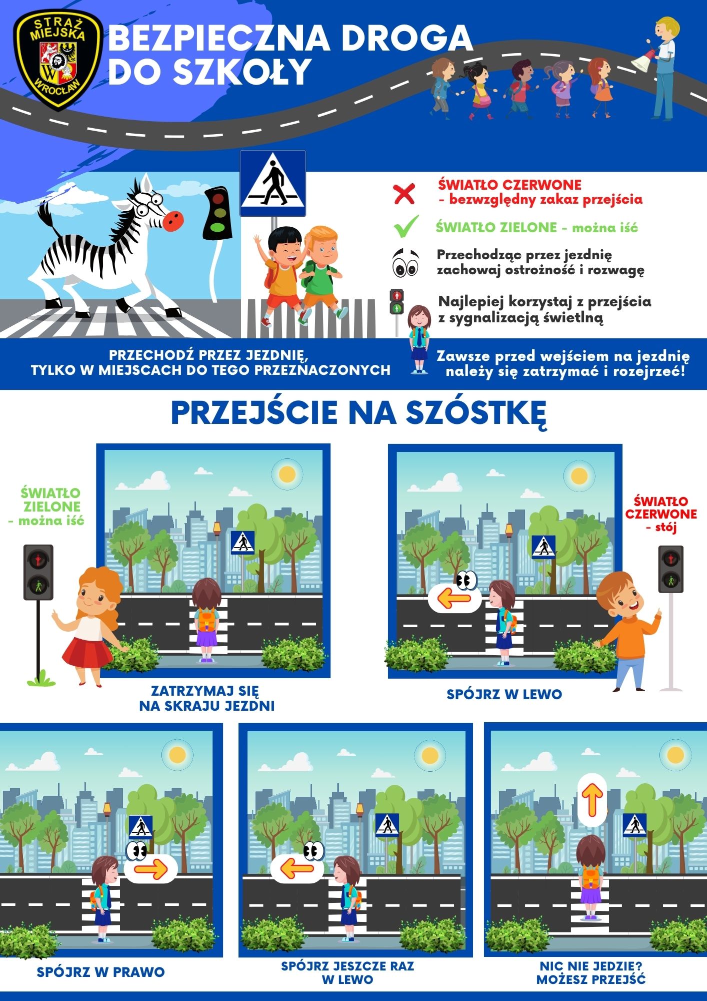 BEZPIECZNA DROGA DO SZKO Y Chodzenie Na Pami Stra Miejska Wroc awia BEZPIECZNA DROGA DO SZKO Y Chodzenie Na Pami Stra Miejska Wroc awia
