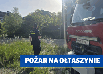 POŻAR NA OŁTASZYNIE